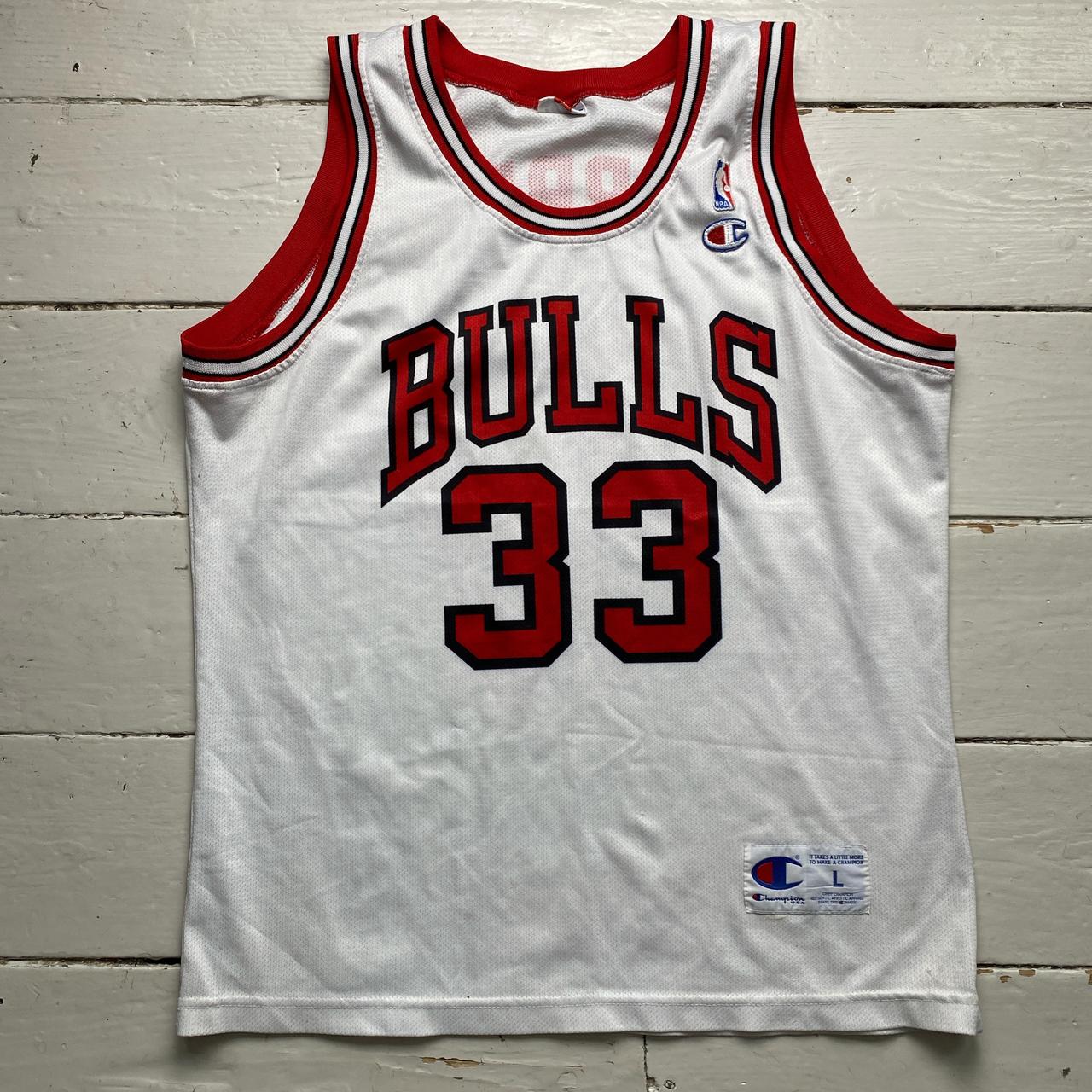 Chicago Bulls Champion Vintage Pippen 33 Basketball Jersey