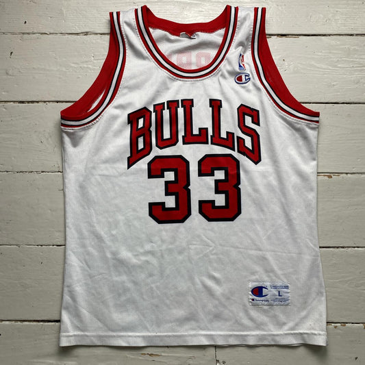 Chicago Bulls Champion Vintage Pippen 33 Basketball Jersey