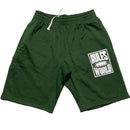 Corteiz Rules The World Green and White Shorts (XL)