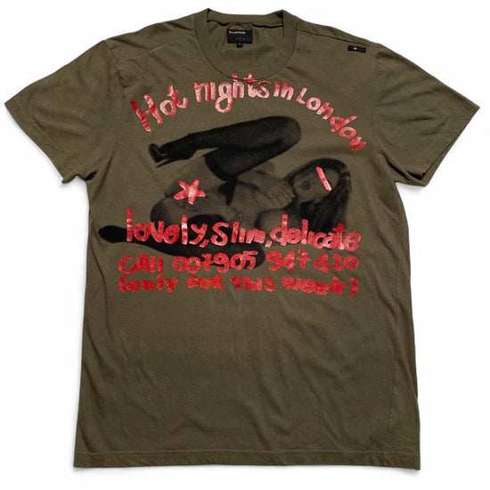 Energie Hot Nights In London Vintage y2k Graphic Woman T Shirt (XL)