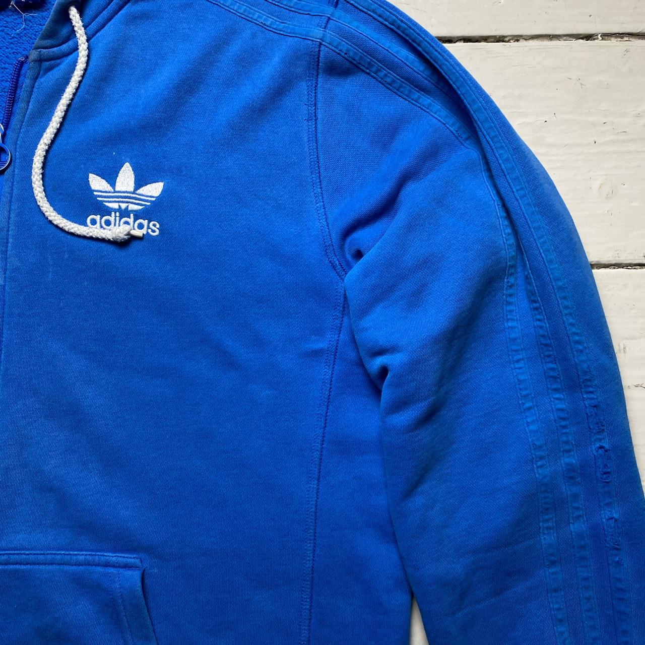 Adidas Originals Blue and White Hoodie