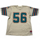 Miami Dolphins NFL 90’s Vintage Cream Orange and Turquoise Jersey (XL)