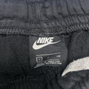 Nike Club Swoosh Spellout Black White and Red Embroidery Joggers (S)