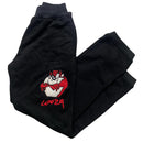 Lot 29 Looney Tunes Taz Tazmanian Devil Black White and Red Baggy Joggers (S)