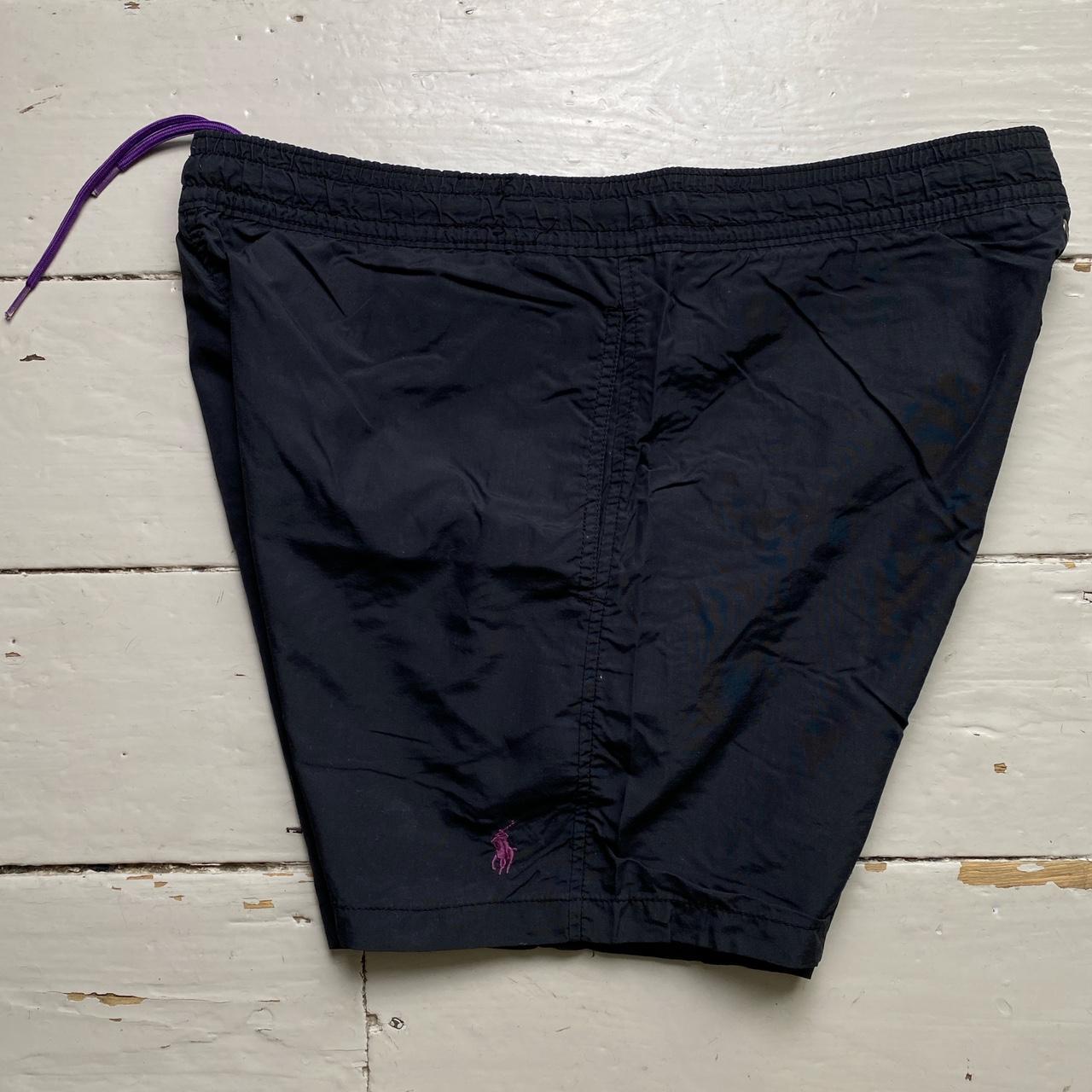 Polo Ralph Lauren Black and Purple Swim Shorts