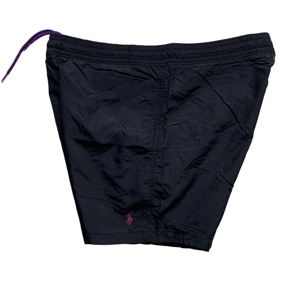 Polo Ralph Lauren Black and Purple Swim Shorts (M)