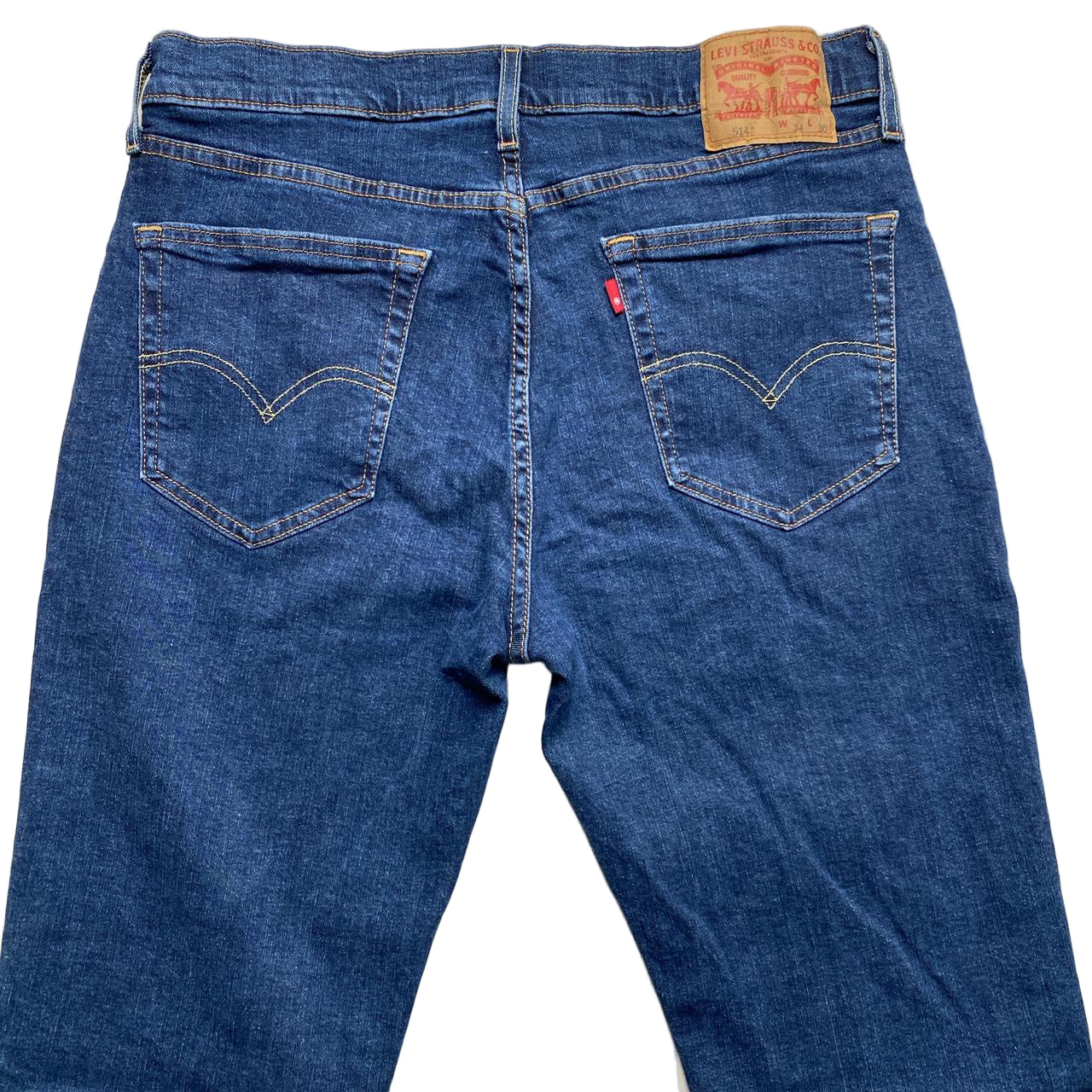 Levis 514 Navy Baggy Jeans (34W)