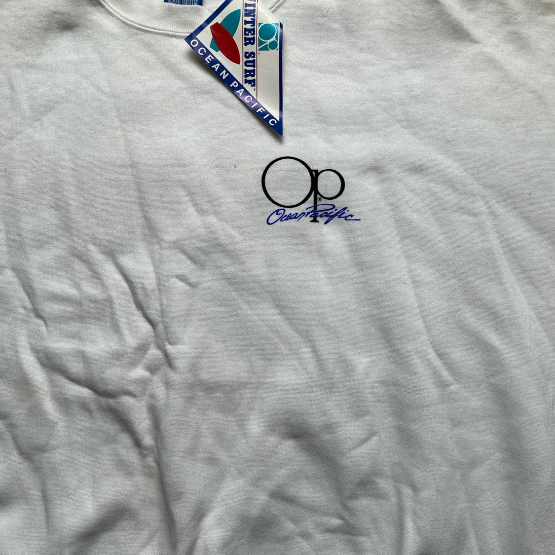 Ocean Pacific Vintage White Senor Chili Surfer Cartoon Jumper (XL)