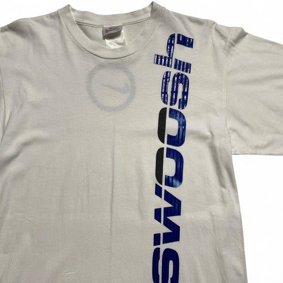 Nike Swoosh White and Blue Vintage 90’s T Shirt (M)