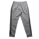 Adidas Essentials Grey and Black Stripes Full Tracksuit (L)
