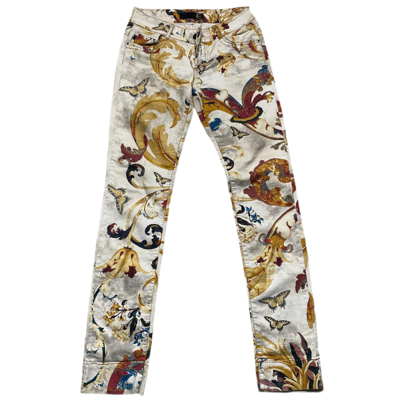 Just Cavalli Printed Butterfly Flowers and Birds Jeans (29W)