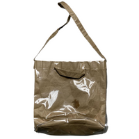 Comme Des Garcons Shirt PVC Tote Plastic Covered Cross Body Carrier Bag