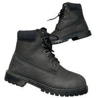 Dickies Black Leather Boots (UK 8)