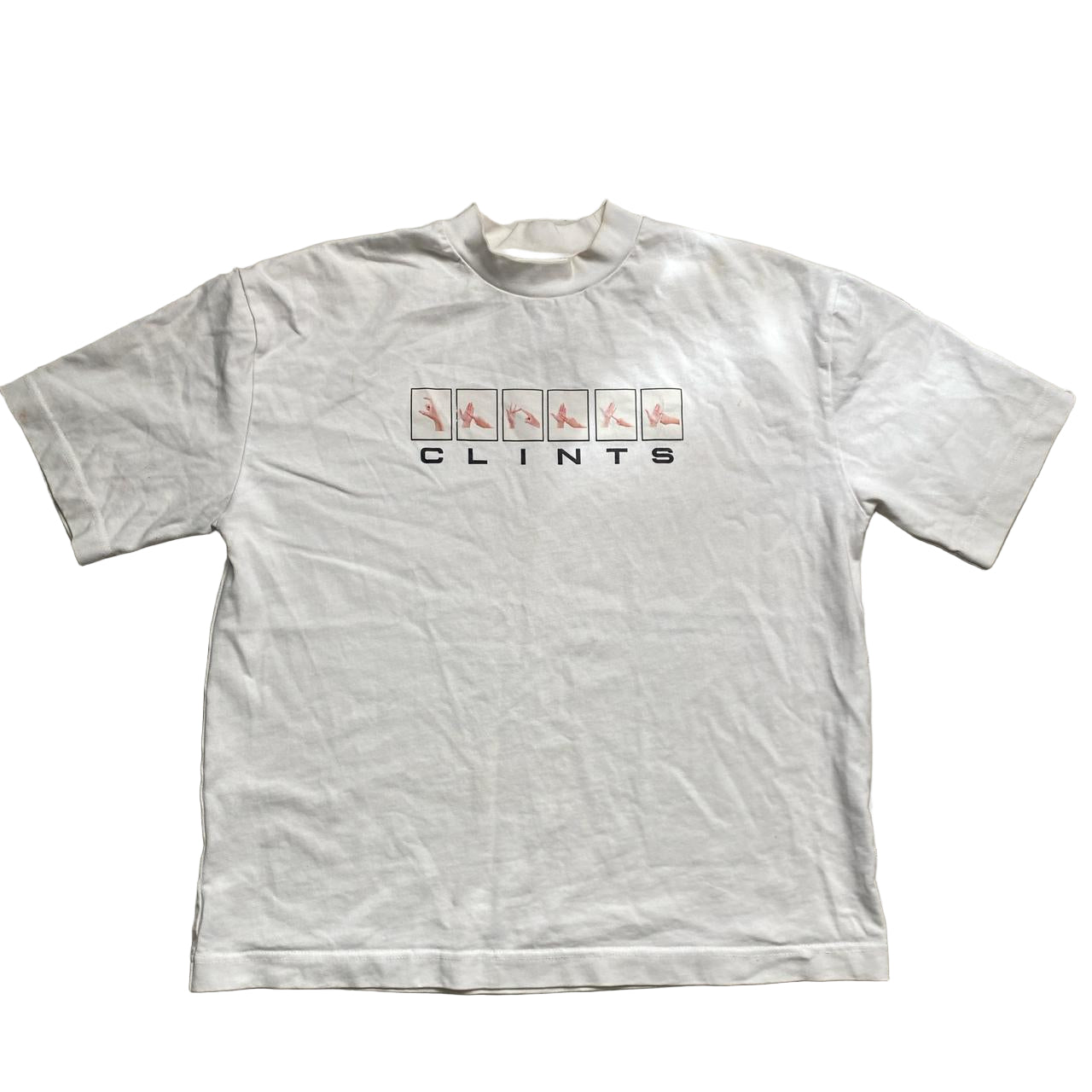 Clints Sign Language White T Shirt (M)