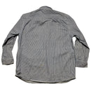 Carhartt Navy and White Striped Quarter Zip Heavy Shirt (L)