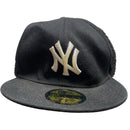 New York Yankees Black and White Dog Ear Fitted Cap