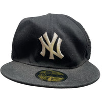 New York Yankees Black and White Dog Ear Fitted Cap