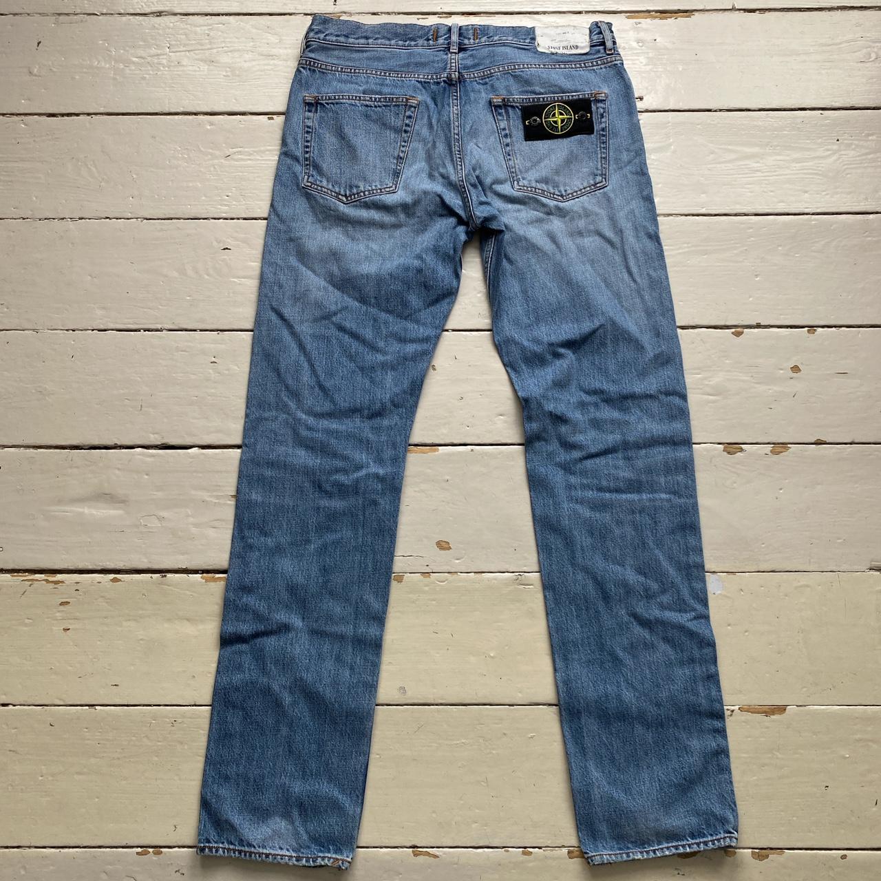 Stone Island Light Blue Slim Jeans