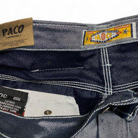 Paco Vintage 90’s Y2K Baggy Metallic Silver Shiny Denim Jeans
