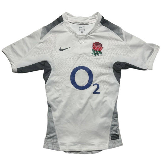 Nike England 2007 Womens Rugby World Cup O2 white and grey Jersey (S)