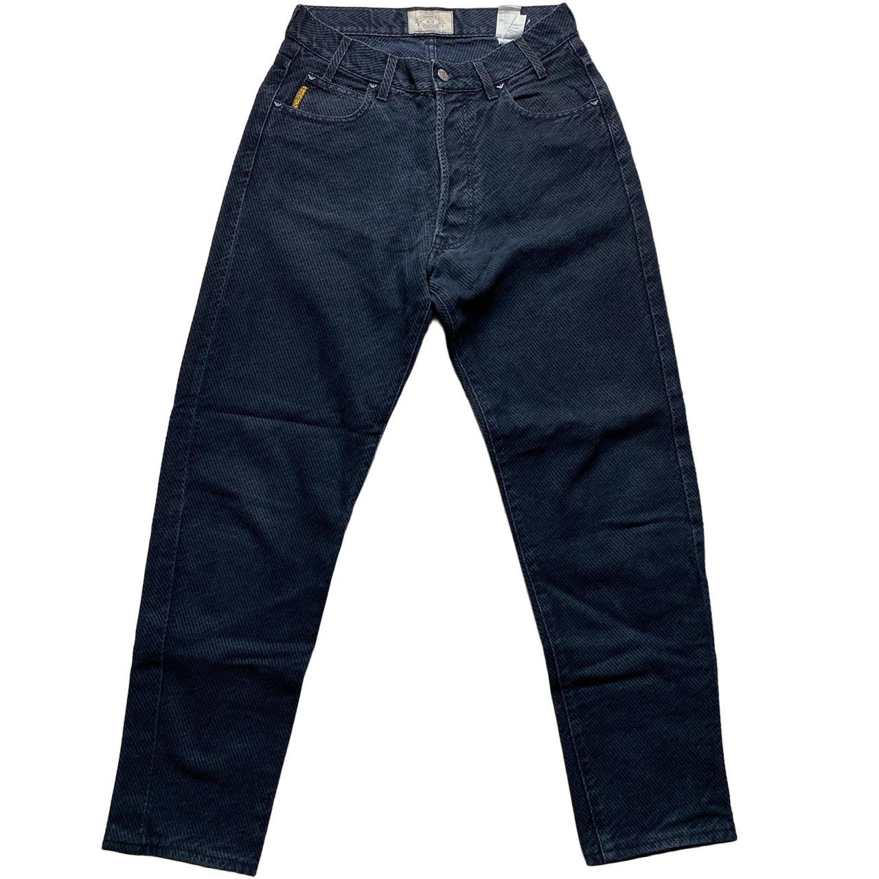 Armani Vintage Reptile Pattern Navy Suede Jeans (30W)