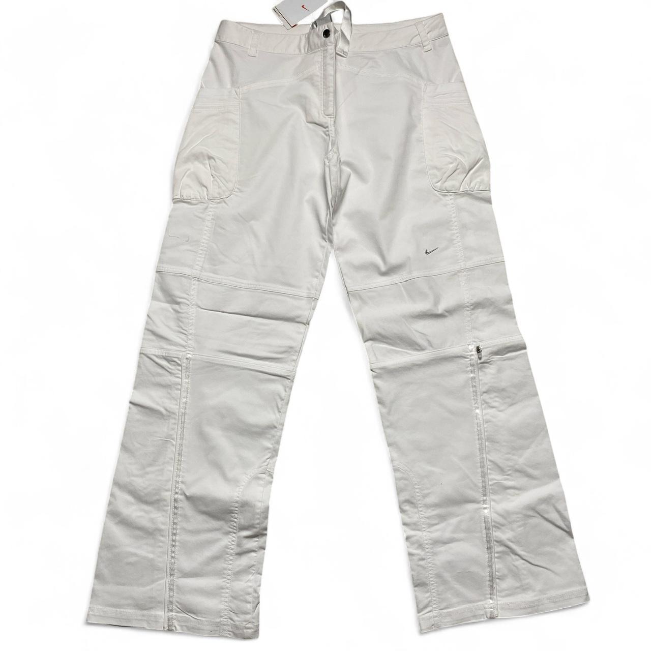 Nike Womens Vintage Y2K Small Swoosh White Cargo Trousers (12)