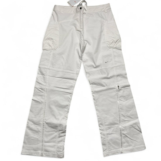 Nike Womens Vintage Y2K Small Swoosh White Cargo Trousers (12)