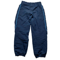 Reebok Navy White and Blue Shell Trackpant Bottoms (S)