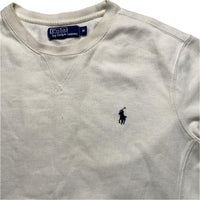 Polo Ralph Lauren Cream White Navy Pony Jumper (M)