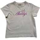 Always Do What You Should Do White and Pink Womens Baby Tee (M)