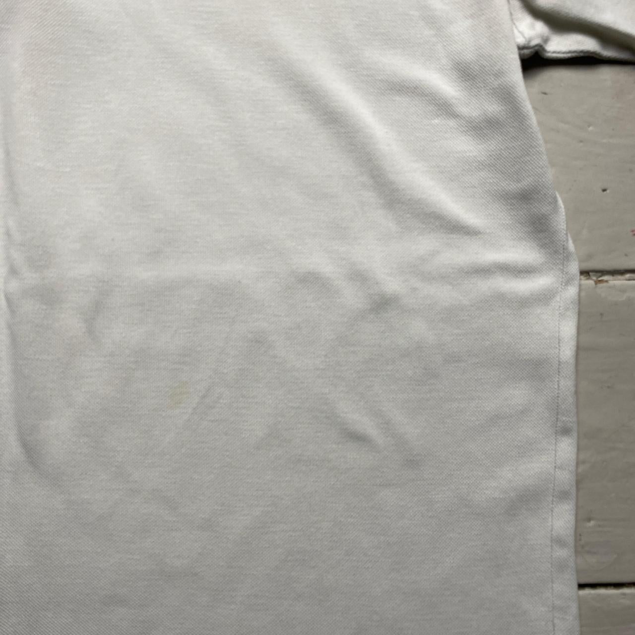 Fendi White Short Sleeve Polo Shirt (M)
