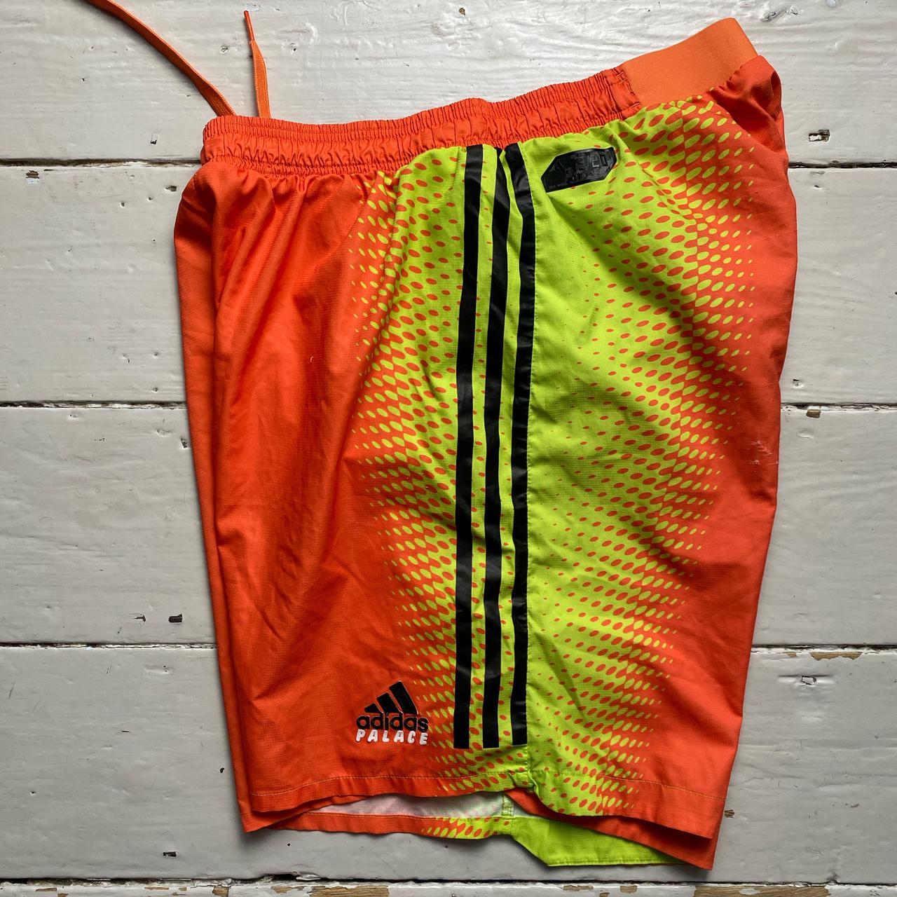 Adias Palace Juventus Football Shorts Orange Green and Black