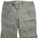 No Fear Vintage Khaki Heart Embroidery Cargo Trousers (12 UK)