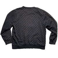 Stussy Black Polkadot Spellout Jumper Black and White (L)