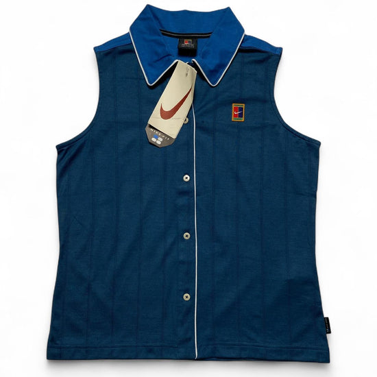 Nike Tennis Vintage Womens Vest Polo Shirt (S)