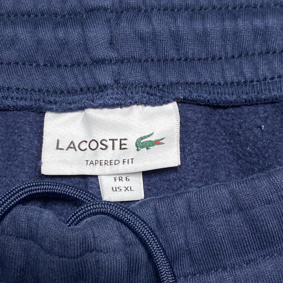 Lacoste Navy and Green Croc Joggers (UK 6 - XL)