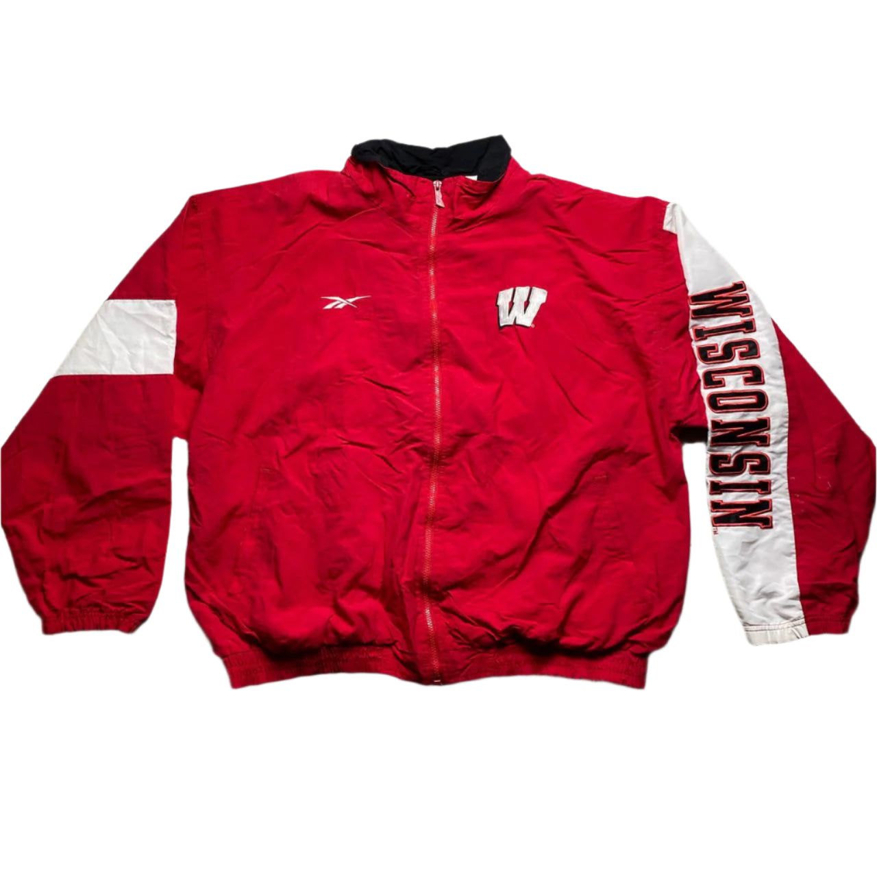 Reebok Wisconsin Badgers Reebok Vintage Shell Tracksuit Jacket (XL)