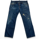 DSQUARED2 Dsquared Navy Distressed Jeans (38W)
