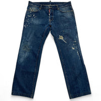 DSQUARED2 Dsquared Navy Distressed Jeans (38W)