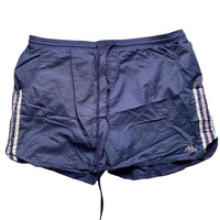 Adidas Vintage Purple Pink and White Shell Shorts (XL)