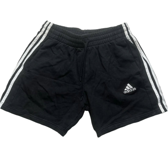 Adidas Black and White Stripe Shorts (M)