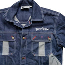 Down Impact Vintage 90’s Denim Jacket Navy and Silver (M)