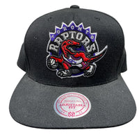 Toronto Raptors Black Snapback Mitchell and Ness Cap