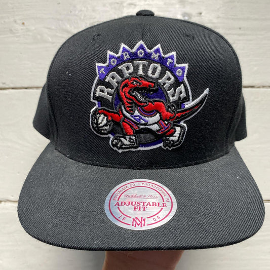 Toronto Raptors Black Snapback Mitchell and Ness Cap