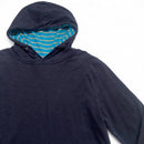 Hugo Boss Navy and Striped Hoodie (XL)