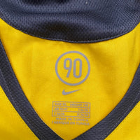 Arsenal O2 Vintage 2005 2006 Yellow and Grey Football Jersey