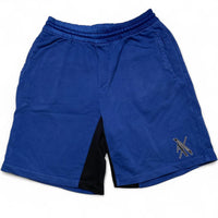 Armani Exchange Blue and Black Shorts (S)