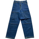 Solola Bien Navy and Green Contrast Stitch Baggy 90’s Cargo Jeans (36W)