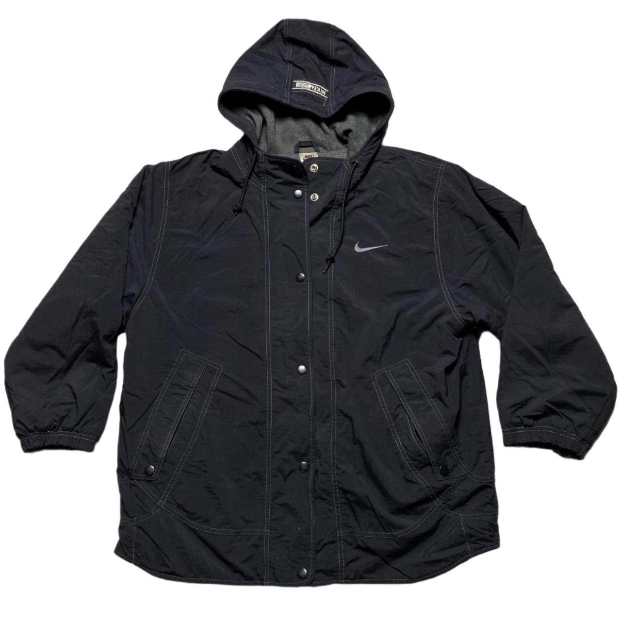 Nike Vintage 90’s Swoosh Black Jacket (L)