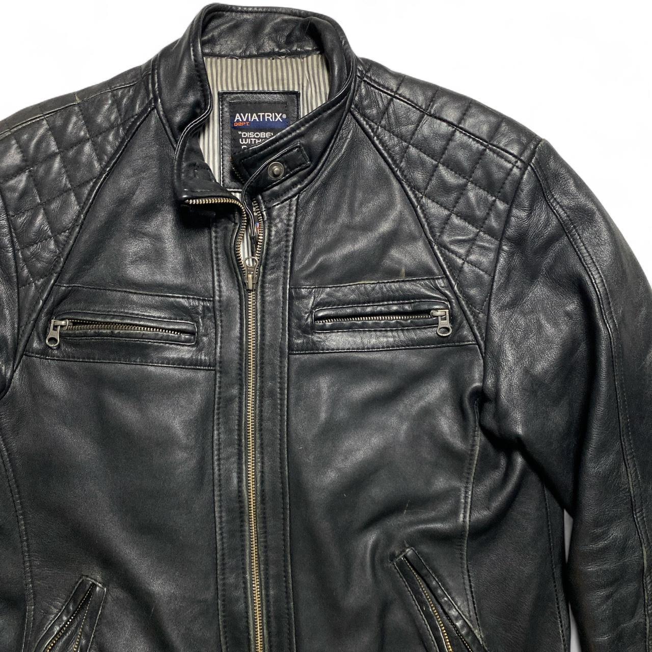 Aviatrix Vintage Leather Bomber Jacket